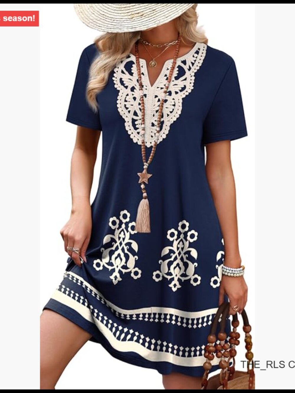 Polyester Spandex V-Neck Casual T-Shirt Dress Wedding Guest